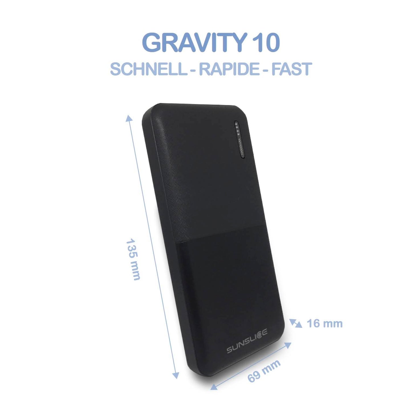 Batterie externe Gravity 10 000 mAh
